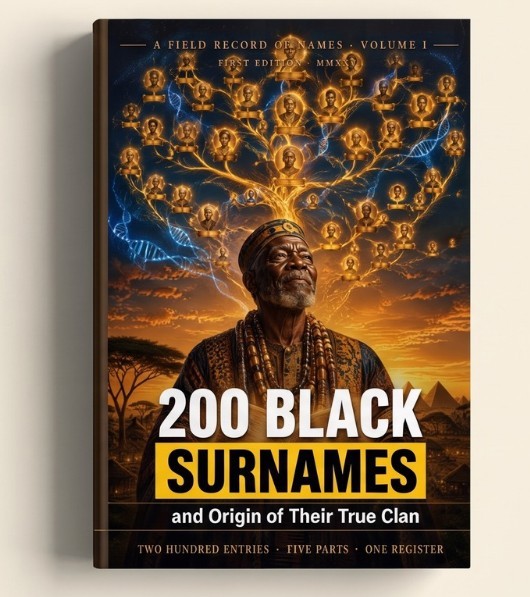 200 Black Surnames and Origin of Their True Clan — book cover
